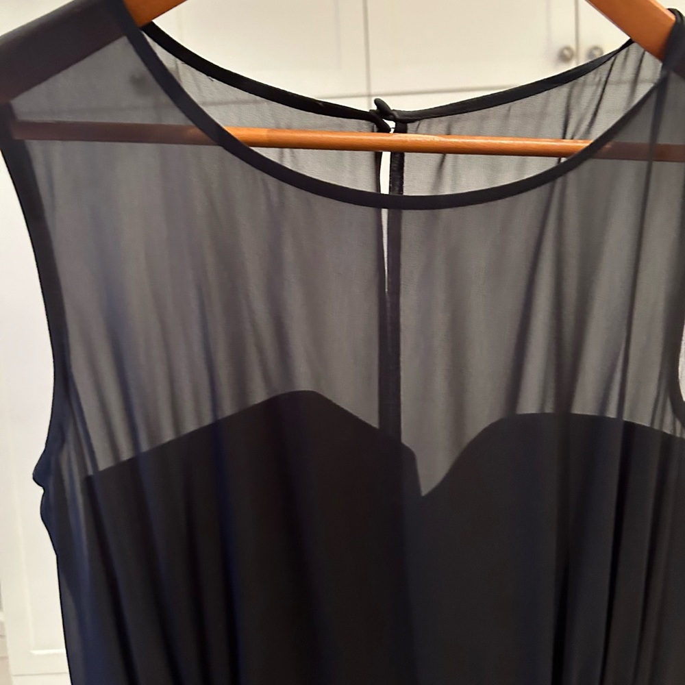 Black Sheer Sleeveless Dress
